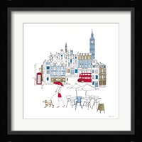 World Cafe I London Color Framed Print