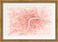 Watercolor Wanderlust London Coral Fine Art Print