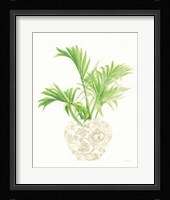 Palm Chinoiserie II Cream Framed Print