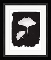 Nature by the Lake Gingko II Black Fine Art Print