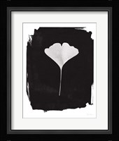 Nature by the Lake Gingko I Black Fine Art Print
