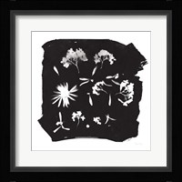 Nature by the Lake Flowers IV Black Fine Art Print