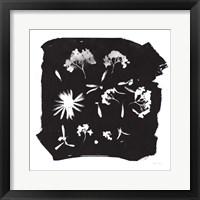 Nature by the Lake Flowers IV Black Framed Print