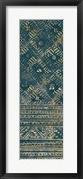 Indochina Batik II Teal and Gold Fine Art Print