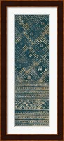 Indochina Batik II Teal and Gold Fine Art Print