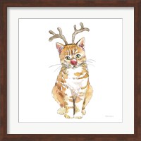 Christmas Kitties III Square Fine Art Print