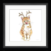 Christmas Kitties III Square Fine Art Print