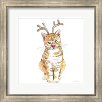 Christmas Kitties III Square Fine Art Print