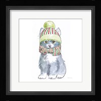 Christmas Kitties II Square Framed Print