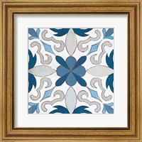 Gypsy Wall Tile 14 Blue Gray Fine Art Print
