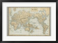 The World Map Neutral Fine Art Print