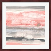 Charcoal and Coral II Fine Art Print