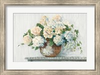 White Hydrangea Cottage Fine Art Print
