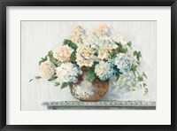 White Hydrangea Cottage Fine Art Print