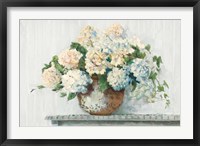 White Hydrangea Cottage Fine Art Print