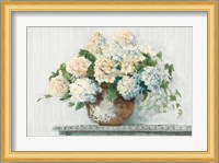 White Hydrangea Cottage Fine Art Print