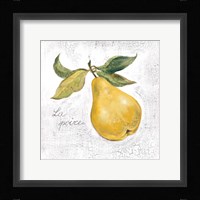 La Poire on White Framed Print