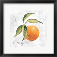 L Orange on White Fine Art Print