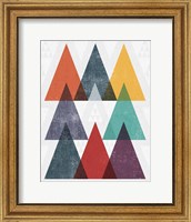 Mod Triangle III v2 Retro II Fine Art Print