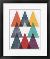 Mod Triangle III v2 Retro II Fine Art Print