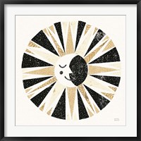 Moonshine Black Gold Sq Fine Art Print