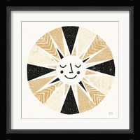 Sunshine Black Gold Sq Framed Print