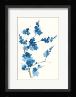 Blue Branch I Framed Print