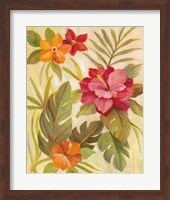 Coral Tropical Floral II Fine Art Print