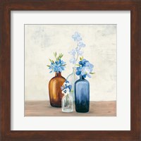 Windowsill Garden II Blue Fine Art Print