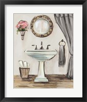 Tuscan Bath IV Greige Fine Art Print