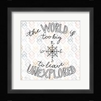 World Traveler II Diamond Framed Print