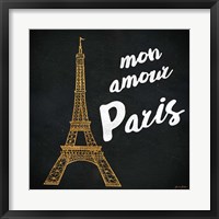 Mon Paris Gold I Fine Art Print