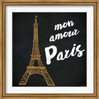 Mon Paris Gold I Fine Art Print