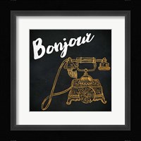 Mon Paris Gold II Framed Print