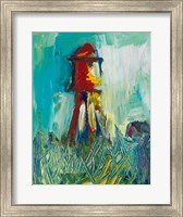 Painted Water Tower Fine Art Print