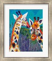 Colorful Giraffes Fine Art Print