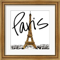 Gold Eiffel in Paris Fine Art Print