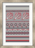 Nordic Cross Stitch Gray Fine Art Print