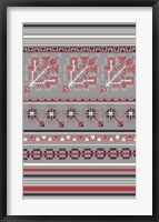 Nordic Cross Stitch Gray Fine Art Print