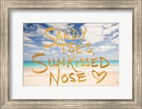 Sandy Toes, Sun Kissed Nose Fine Art Print