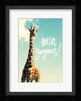 Hello Gorgeous Giraffe Fine Art Print