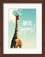 Hello Gorgeous Giraffe Fine Art Print