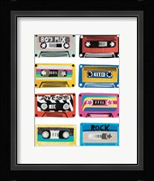 Retro Mix Tapes Fine Art Print