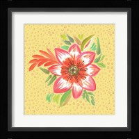 Bright Flower on Dots Fine Art Print