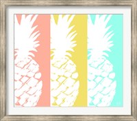 Modern Pineapple Trio Fine Art Print
