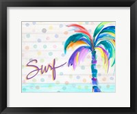 Surf Near the Palm Tree Fine Art Print