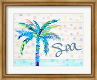 Palm Tree Near the Sea Fine Art Print