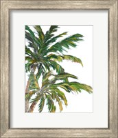 Tropical Trees on White I Fine Art Print