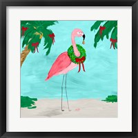 Fa La La La Flamingo Holiday I Fine Art Print