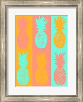 Vibrant Striped Pineapples Fine Art Print
